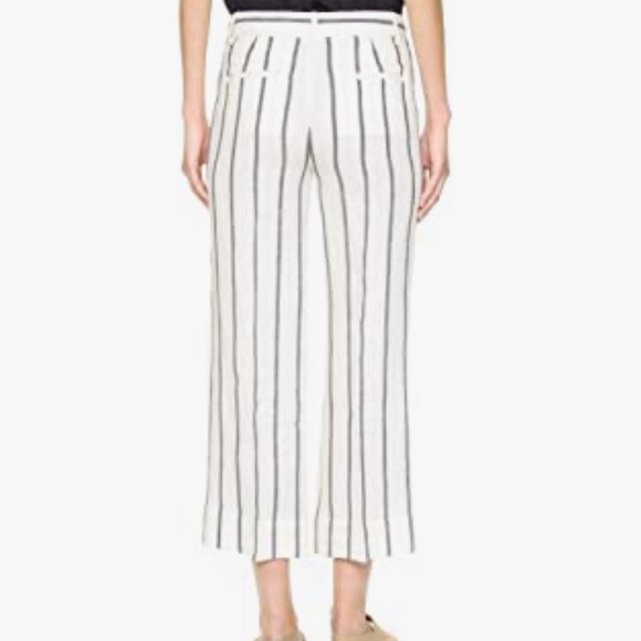 Theory Livdale Contour Wide Leg Pants 100% Linen - Picture 7 of 7